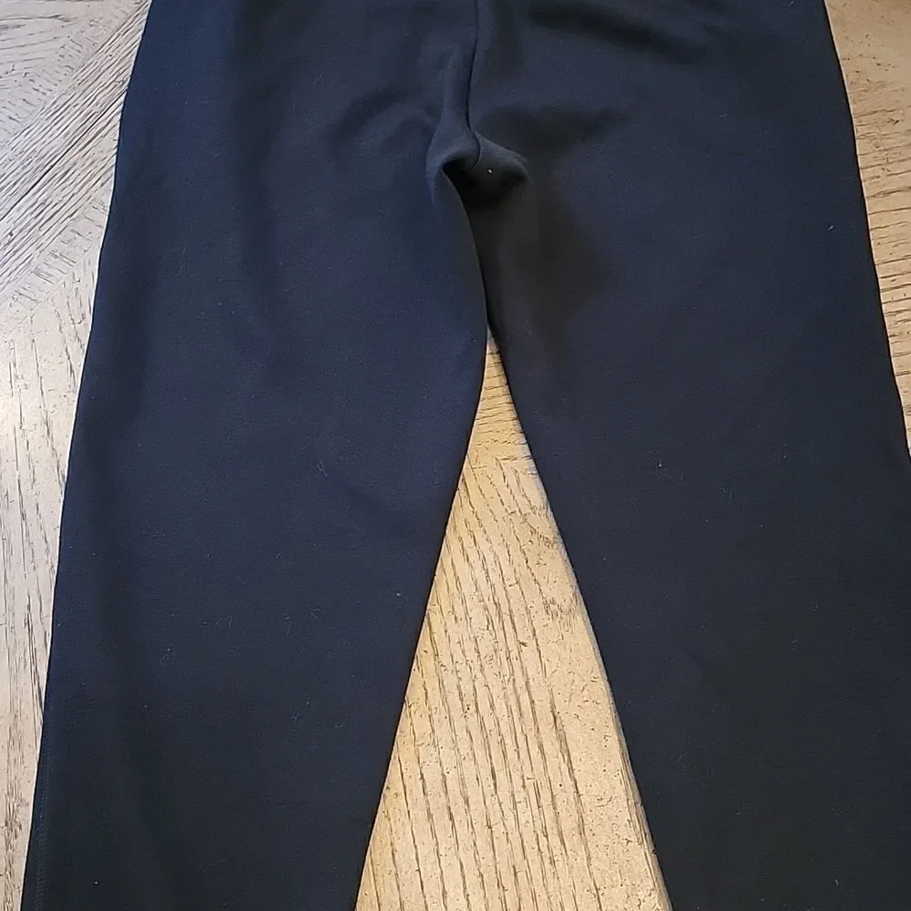 Mens Black jogger pants size M side zip pockets